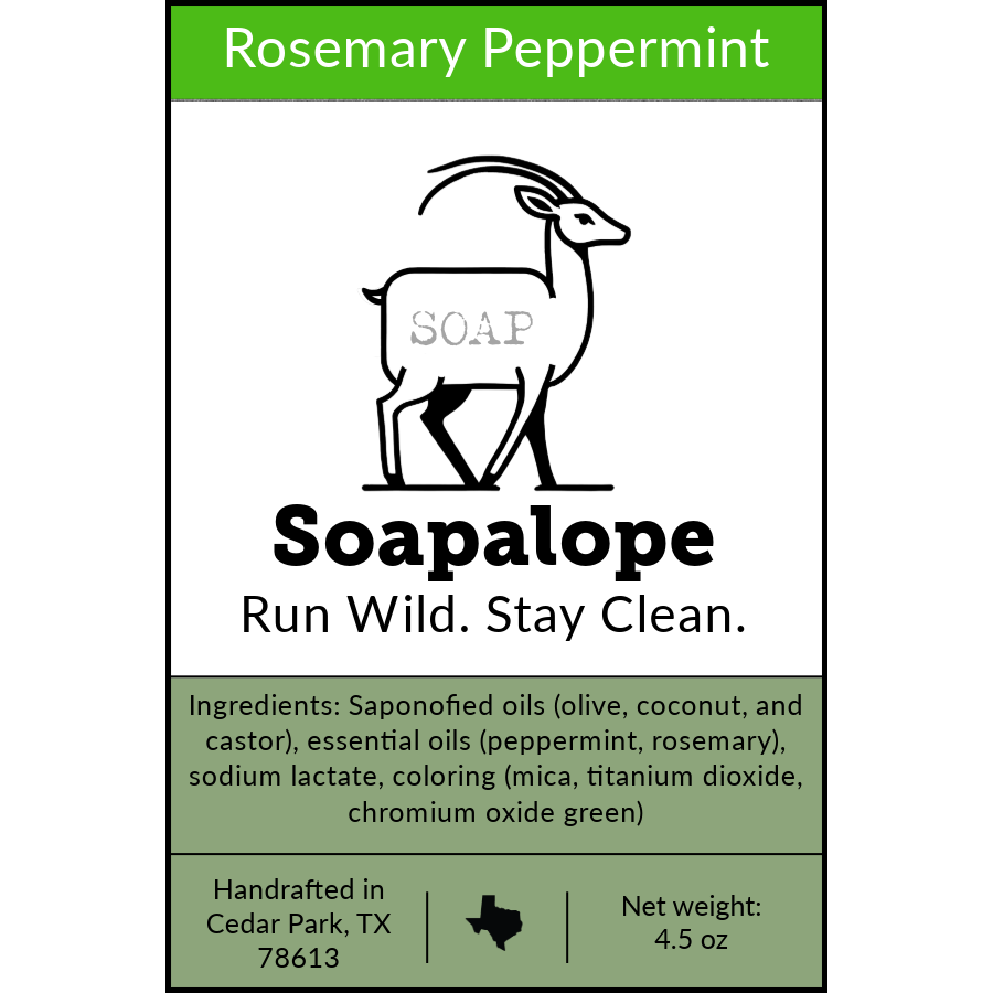 Rosemary Peppermint Soap 1 Rosemary Peppermint Soap